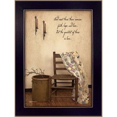 «These Three Remain» Printed Wall Art Ready To Hang Framed Poster Black Frame