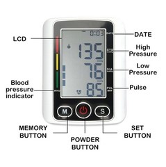 Blood Pressure Monitor Upper Arm, Automatic Digital Upper Arm Blood Pressure Voi