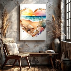 Wall Art He Is Risen Christian Jesus Resurrection Watercolor Floral Print Decor