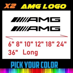 x2 6″ 8″ 12″ 24″ 36″ AMG LOGO WORD Vinyl Decal Window DOOR TRUNK Car Sticker