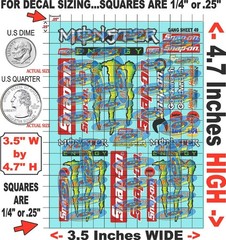 Clear Matte Vinyl Sticker Sheet 49-R/C MODEL Decal fits 1/24-1/16 Scale revellsy