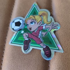 2003 Y2K ODM Brand Imports Holographic Foil Girl Power Vending Sticker Lot of 3