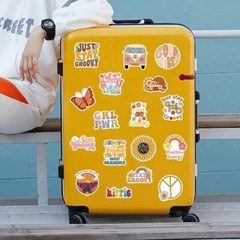50 PCS Retro Hippie Life Stickers Groovy Peace Love Decals Laptop Hydro Set A