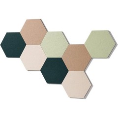 Hexagonal Felt Board Tiles Easy Installation DIY Pushpin Boards Office Decor New