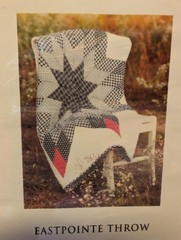 Eastpointe Quilt Throw Blanket 60 x 50 in Blue White Red Country