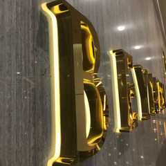 Custom 3D Metal Back Lit Letter Mirror Matte Glossy Polish Stainless LED Sign