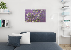 Vincent Van Gogh Almond Blossom Branches Purple Art Print Poster 36×24