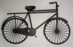 BICYCLE Metal Wall Art 18″ long 12” tall Home Decor Brown 2+ Pounds – Unbranded