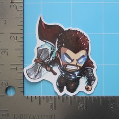 Marvel Universe Sticker (THOR) MCU Superheroes, Gloss PVC Decal