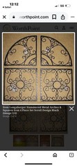 Longaberger Hammered Metal Scroll Design Black 4-Piece Decorative Wall Set 14×14
