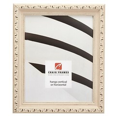 Craig Frames Ancien Ornate, 1.25 Inch Wide Antique Off-White Picture Frame