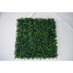 12- Piece 20 In. X 20 In. X 1.75 In. Artificial Boxwood Grass Wall Panels Boxwoo