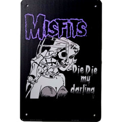 Misfits Rock & Roll Vintage Metal Sign Poster Retro Tin Sign Decor 12×8 Inch