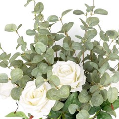 Versatile 6 Pcs Eucalyptus Leaf Spray – Adjustable Length for Stunning Displays