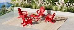 Patio Conversation Table, Tatio Accent HDPE Outdoor Weather Resistant, Round