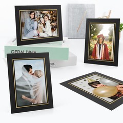 5×7 Paper Picture Frames with Easel, Paper Photo Frame Cards, DIY Cardboard