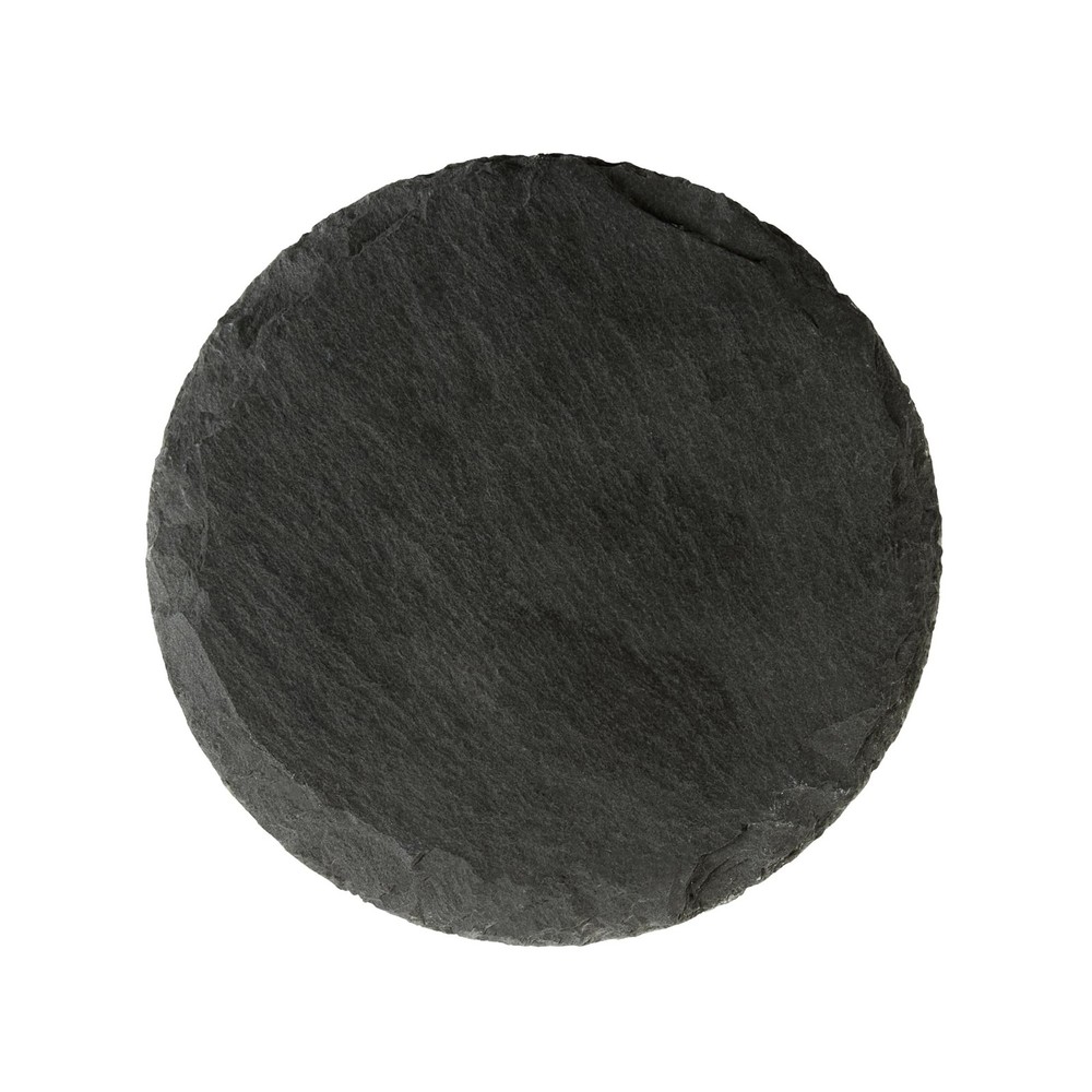 Restaurantware Round Slate Platter 10 Count 3.9 X 3.9 Inch Scratch-Resistant