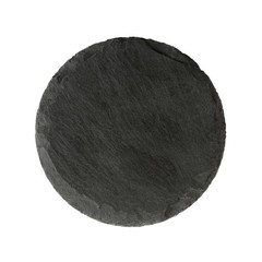 Restaurantware Round Slate Platter 10 Count 3.9 X 3.9 Inch Scratch-Resistant