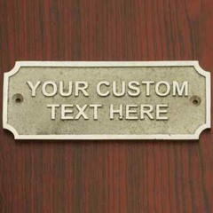 Personalized Brass Plaque – Ideal for Recognition Plaques, Name Plates, and sign