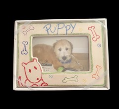 Dog Pet Lovers Photo Frame Ceramic Fur Baby Keepsake Gift Dog Mom Dad Read