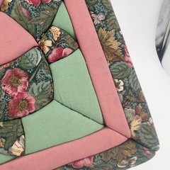 Quilted Patchwork Square Wall Panel Cottage Core Shabby Chic VTG Boho