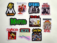 Punk Vinyl Sticker Lot (10 Stickers) SET 19 rock band crust hardcore ska emo oi!