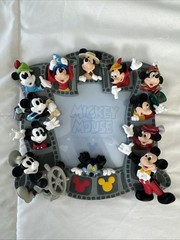 Disney Mickey Mouse Through the Years 3D Picture Frame Figurine Resin Photo