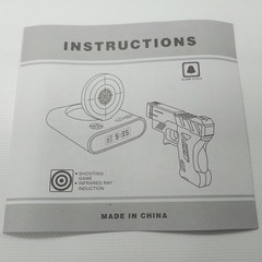 Gun Target Alarm Clock Camouflage BF1821 Shooting Game For Parts Read Below