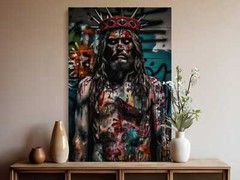 Christian Wall Art – Custom Jesus Canvas Portrait for Home Decor