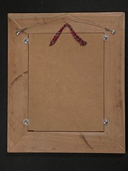 Framed artwork featuring a buck and doe. 8-1/4”x10-3/4” Frame 15-1/2”x13-1/4