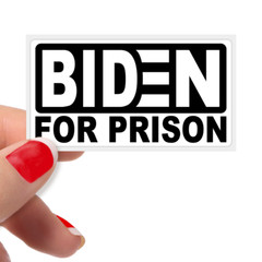 «BIDEN FOR PRISON» Statement Bulk Stickers IMPEACH Anti Joe Biden Sucks Funny