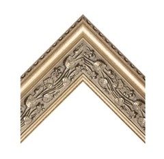 Marais Euro Silver Picture Frame Moulding (Wood) 18Ft Bundle Ornate As Pictured