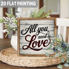 All You Need Is Love Wooden Framed Plaque Sign Romantic Home Desktop Decoration