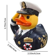 Unique Veteran Tribute Duck Army Military Uniform US Rubber Duck Army Figurine