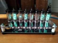 Nixie tube clock IV-6 8-digit VFD vintage desk clock video USB-C