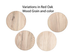 Premium Circular Red Oak Plaque – Versatile Round Wooden Blank