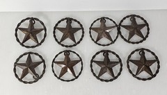 8 Cast Iron TX Texas Star Rope Western Rustic Decor DIY Crafts