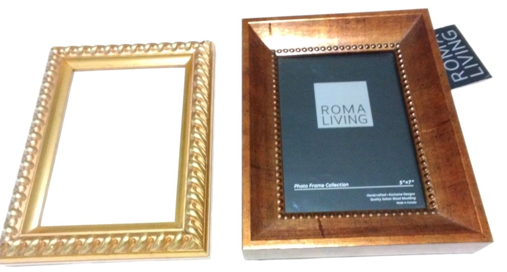 Roma Living New Picture Frame & The Weston Gallery Frame, TWO FRAMES 5″ X 7″