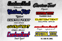 Custom Acrylic Lazer Cut MULTI COLOR Car Emblem Badge Customized Text Names LOGO