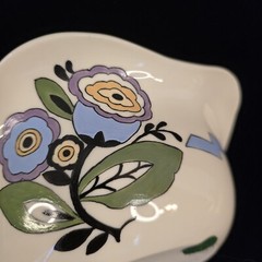 Lennox Belleek Antique bowl Hand Painted Roses Floral Motif 1937 signed