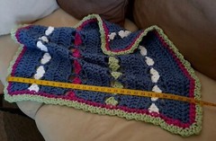 New | Soft | Chunky and Colorful | 26 x 30 Crochet Lapghan Throw | Easy Care