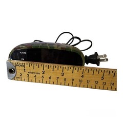 Sharp Camouflage Alarm Clock. Plug In, Camp Decor, Boy, Hunting, Works