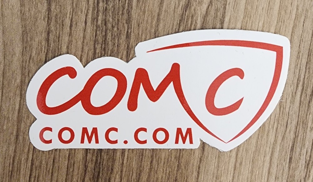 COMC Small 3″x1.25″ Logo Sticker Promo NEW Unused Check Out My Cards