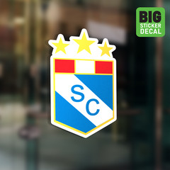 Sporting Crystal Peru Big Laminated Vinyl Sticker Car Decal Calcomania Carro