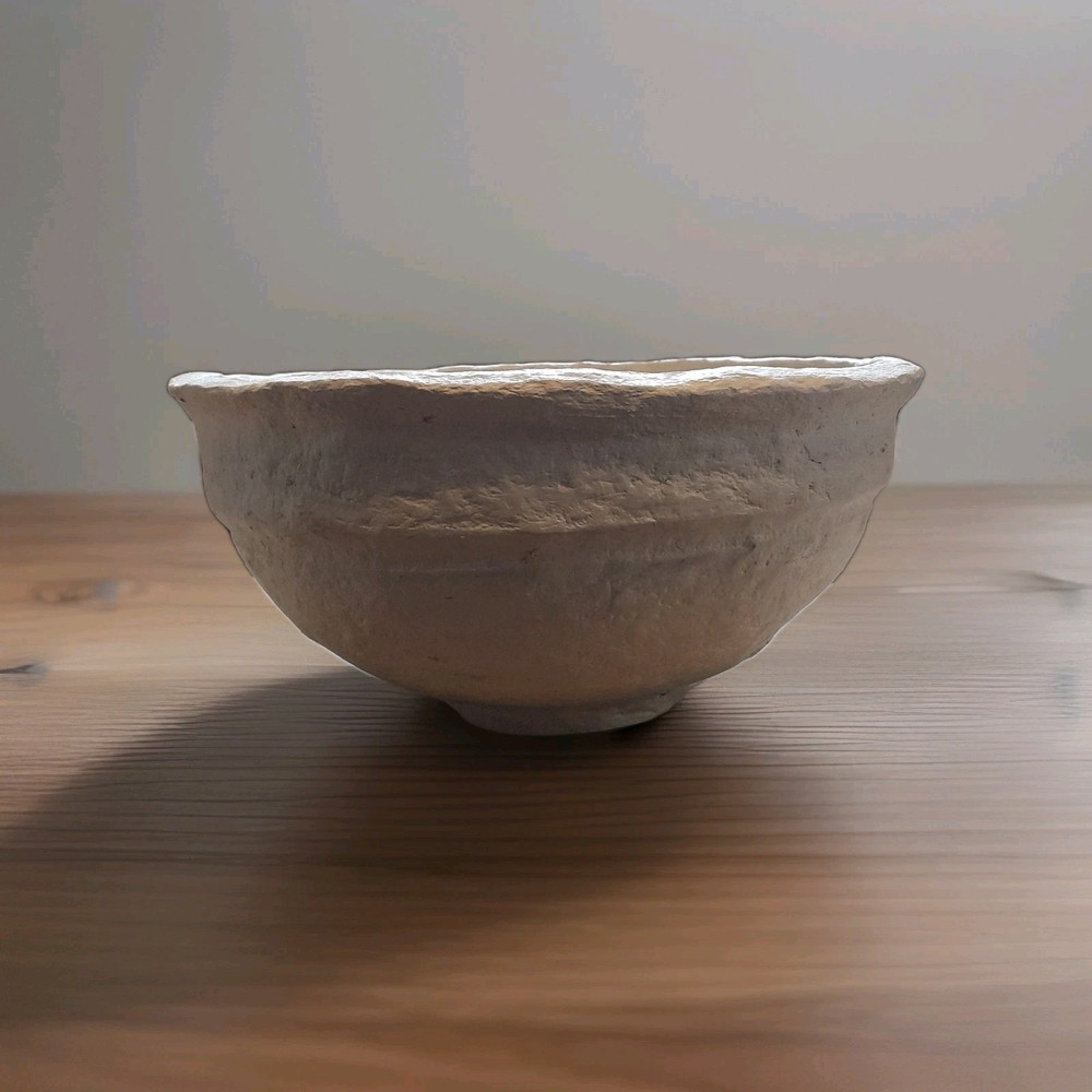 13″ Paper Mache Stone Look Bowl Organic