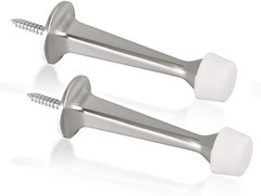 2 Pack Solid Rigid Door Stops – Heavy Duty Door Stoppers Wall Protector with Sof