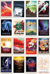 NASA JPL Space Tourism Posters Prints 16″ x 24″ or 24″ x 36″ Full Set Available