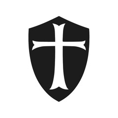 Templar Shield Cross Vinyl Sticker Decal Freemason Knights Crusade
