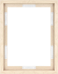 Canvas Float Frames 12X16 Frame, Natural Woodgrain for Finished Canvases, Vertic