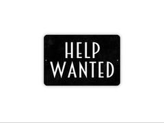 Help Wanted Sign | Now Hiring Business Sign | Job Opening Notice | Storefront